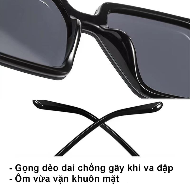 Hluxury Tesla V2 - Kính râm thời trang nam nữ chống tia UV, mặt kính ánh xanh phân cực, kèm hộp da & khăn lau