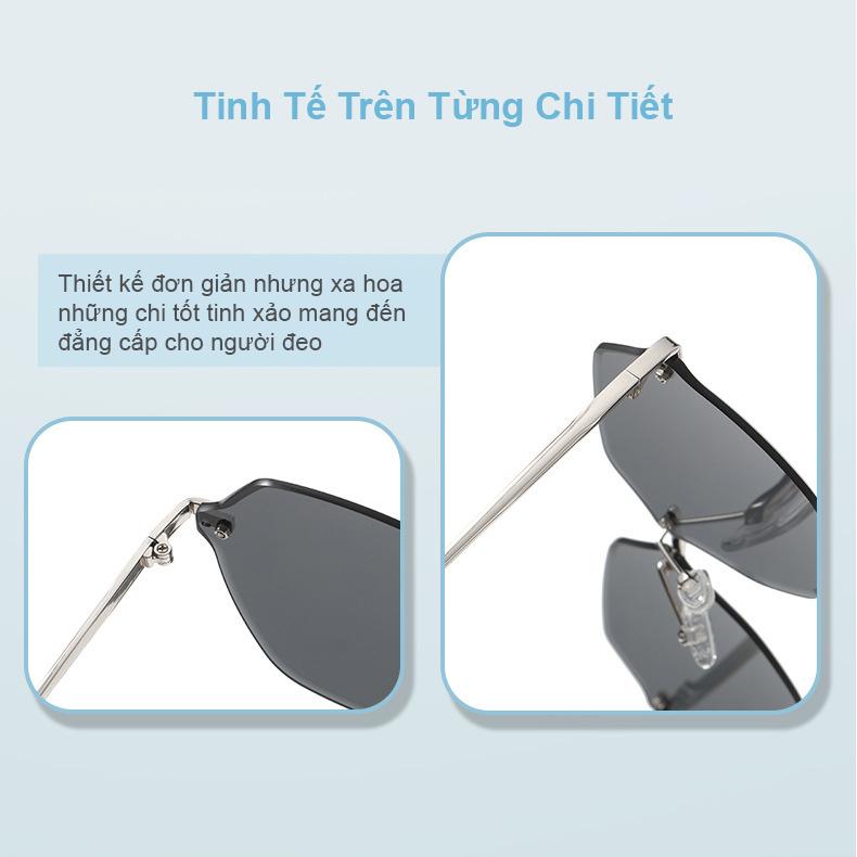 [Kính Râm Nữ Cao Cấp V22] Mắt Kính Thời Trang Chống Tia UV, Mắt Kính Hiệu Ứng Gradient