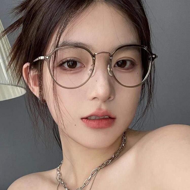 [Mắt Kính Thời Trang V15]ư Gọng Titan Siêu Nhẹ - Gọng Kính Kiểu Dáng Thời Trang Hot Girl