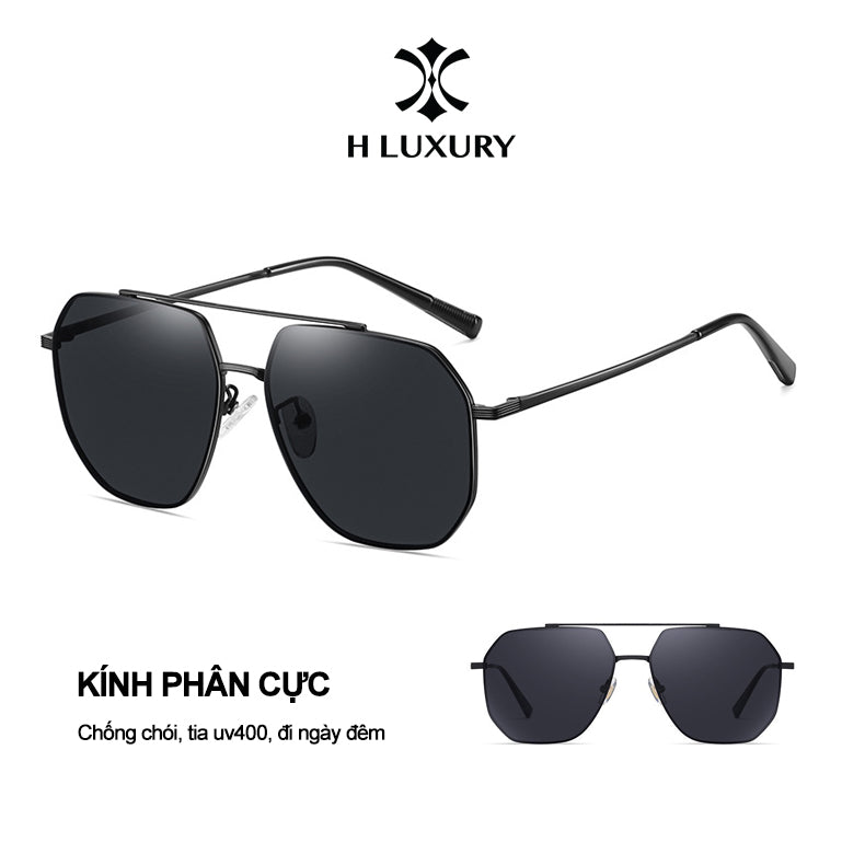 [Mắt kính râm V3 Phi Công] Mắt kính mát nam nữ chống tia UV, chống chói, gọng kim loại -