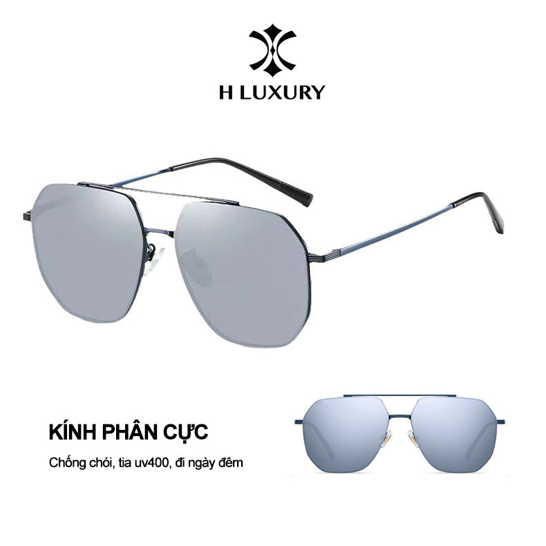 [Mắt kính râm V3 Phi Công] Mắt kính mát nam nữ chống tia UV, chống chói, gọng kim loại -