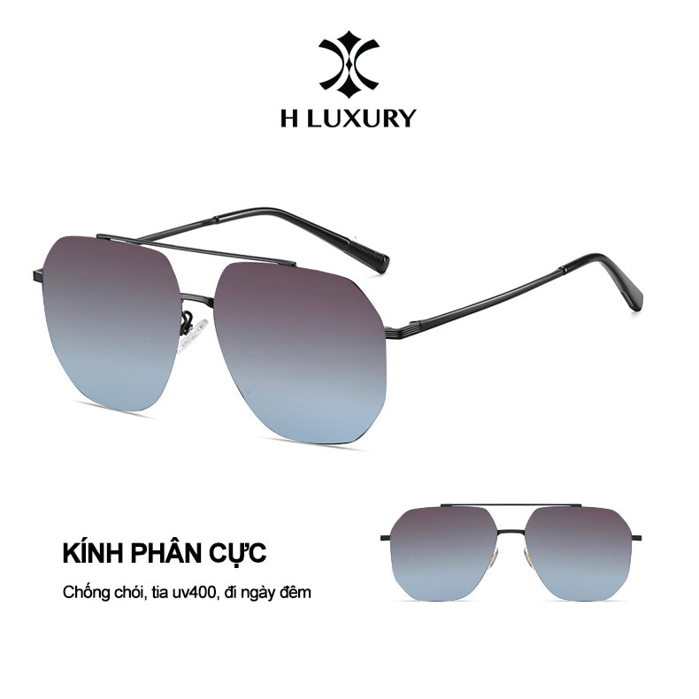 [Mắt kính râm V3 Phi Công] Mắt kính mát nam nữ chống tia UV, chống chói, gọng kim loại -