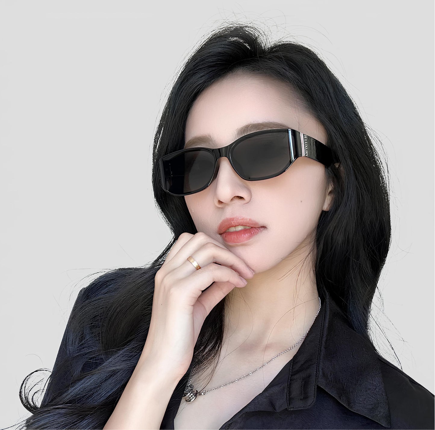 [Mắt kính râm V30 mắt mèo] gương cong thiết kế mới 2025 - Kính râm nam nữ chống tia UV400, chói lóa