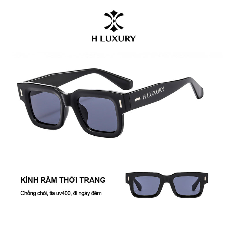 [ Kính Râm Gọng Vuông V32 ] Thời Trang Nam Nữ - Chống Tia Uv400 Và Chống Chói