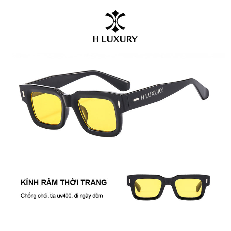 [ Kính Râm Gọng Vuông V32 ] Thời Trang Nam Nữ - Chống Tia Uv400 Và Chống Chói