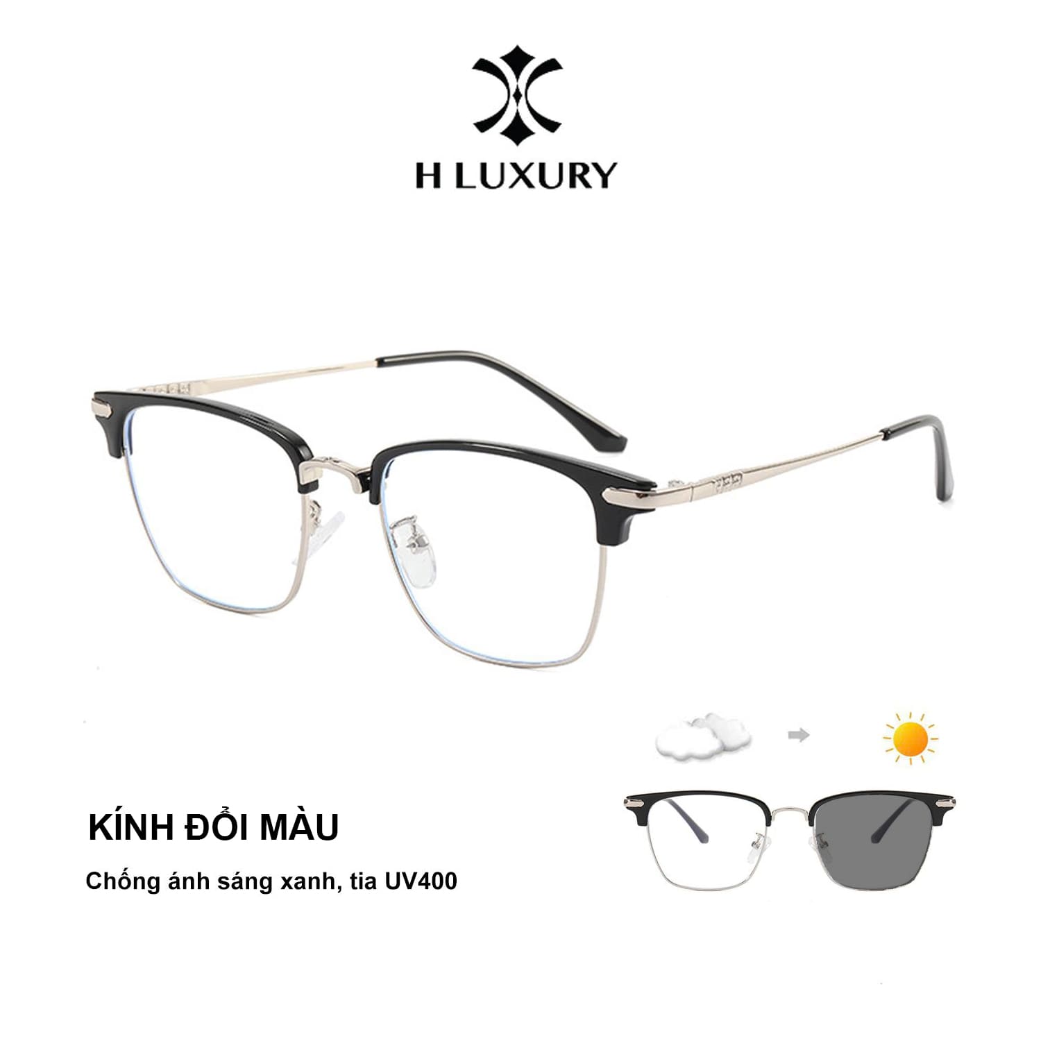 Kính Nam Nữ Đổi Màu V25 - Ảnh 11