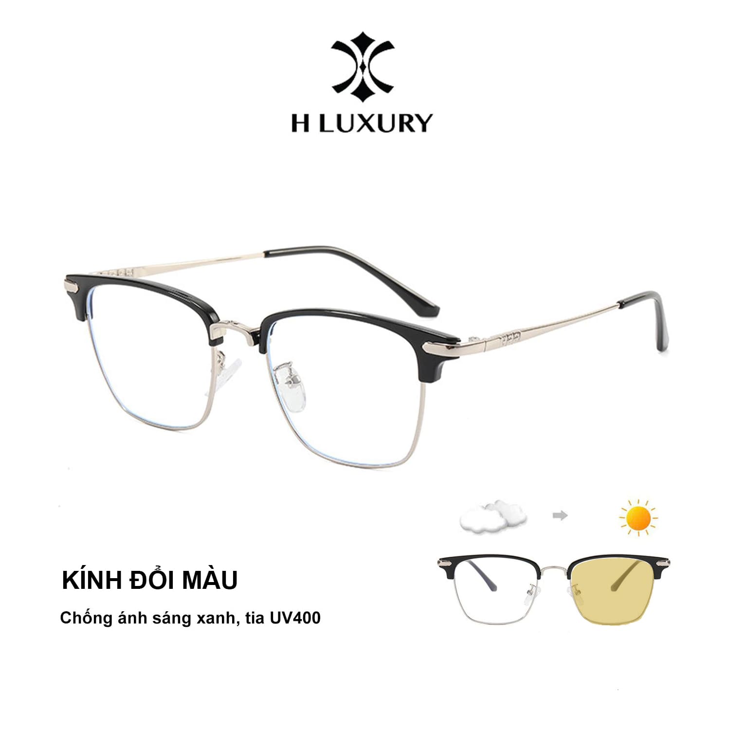 Kính Nam Nữ Đổi Màu V25 - Ảnh 12